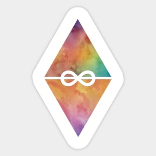 Triangle infinity Sticker